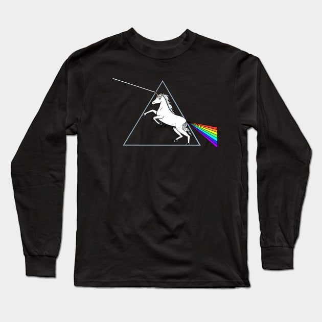 Unicorn Prism Long Sleeve T-Shirt by coffeeman